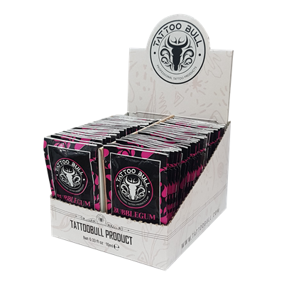 TattooBull Pink Formula Glide 10 ml - BUBBLE GUM KOKULU Şaset 60Lı Kutu