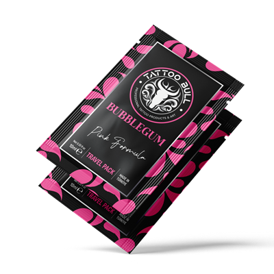 TattooBull Pink Formula Glide 10 ml - BUBBLE GUM KOKULU Şaset 60Lı Kutu
