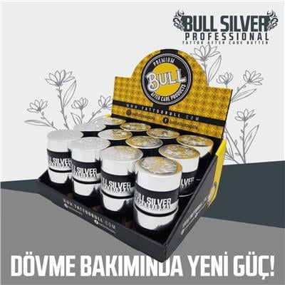 TattooBull Silver Professional Tattoo After Care Butter 24lü - Tattoobull Bakım Kremi