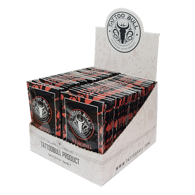 TattooBull Strong Premium Stencil Cream 10 ml. - Şaset Dövme Transfer Sıvısı - 60Lı Kutu