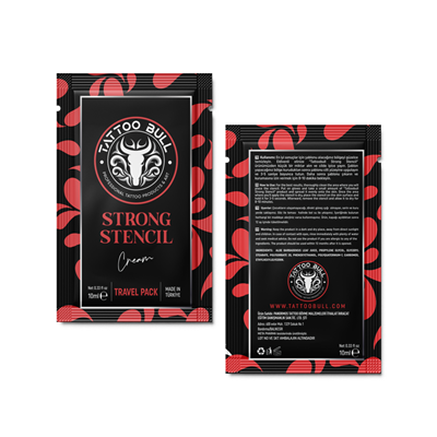 TattooBull Strong Premium Stencil Cream 10 ml. - Şaset Dövme Transfer Sıvısı - 60Lı Kutu