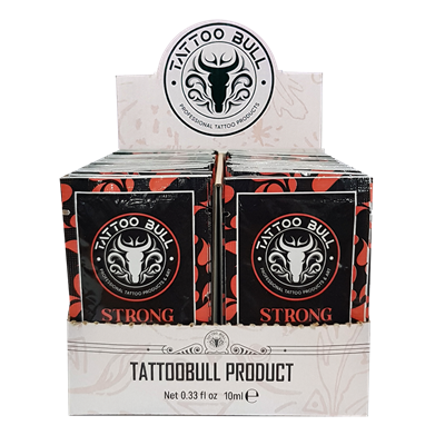TattooBull Strong Premium Stencil Cream 10 ml. - Şaset Dövme Transfer Sıvısı - 60Lı Kutu