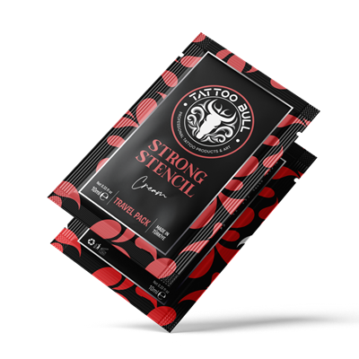TattooBull Strong Premium Stencil Cream 10 ml. - Şaset Dövme Transfer Sıvısı - 60Lı Kutu