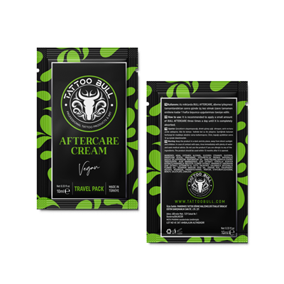 TattooBull Tattoo Aftercare Vegan 10 ml - Şaset Dövme Bakım Kremi 60Lı Kutu
