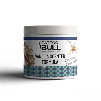 TattooBull Vanilya Formula Dövme Glide & Bakım Kremi 250 ml Vegan Formül