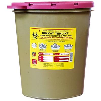 Tıbbi Atık Kutusu 1.3 Lt.