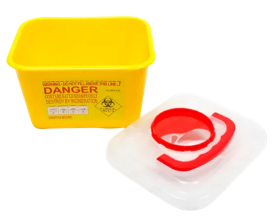 Tıbbi Atık Kutusu Sarı - 5 Litre