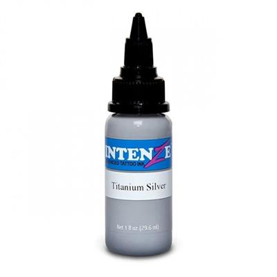 Intenze Titanium Silver Gümüş Tonlu Açık Gri Dövme Boyası 1oz - 30ml
