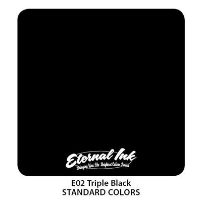 Triple Black - Eternal Ink Dövme Boyası - 4oz/120ml