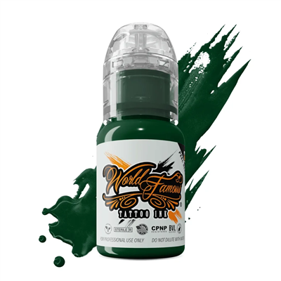 World Famous Ink Vegas Green Koyu Yeşil Dövme Boyası 1/2oz - 15ml