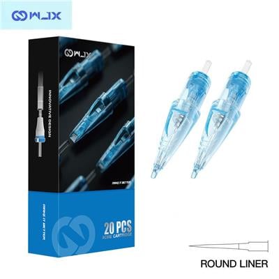 WJX 1003 RL 3 RL 0.30mm Round Liner Long Taper Kartuş Dövme İğnesi 20 Adet