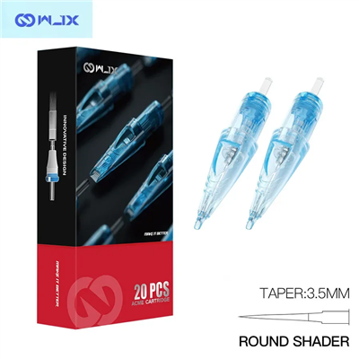 WJX 1011RS 11 RS 0.30mm Round Shader Medium Taper Kartuş Dövme İğnesi 20 Adet