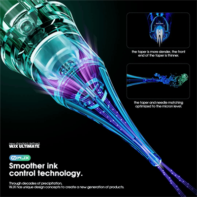 WJX Ultimate 1011 RS 11RS Long Taper Kartuş Dövme İğnesi 20 Adet