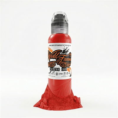 World Famous Ink Mayon Lava Red Kırmızı Dövme Boyası 1oz - 30ml
