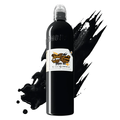 World Famous Ink Pitch Black Siyah Dövme Boyası 8oz - 240ml
