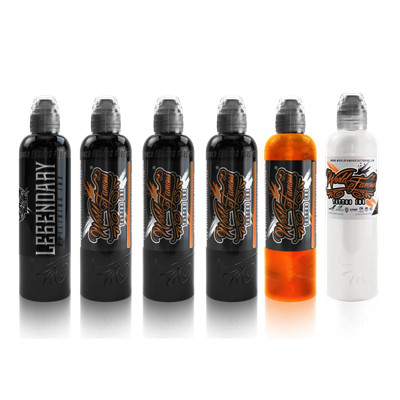 Yarson Dark Shading 6lı Gölge Boyası Seti - World Famous Ink Dövme Boyası - 4oz/120ml