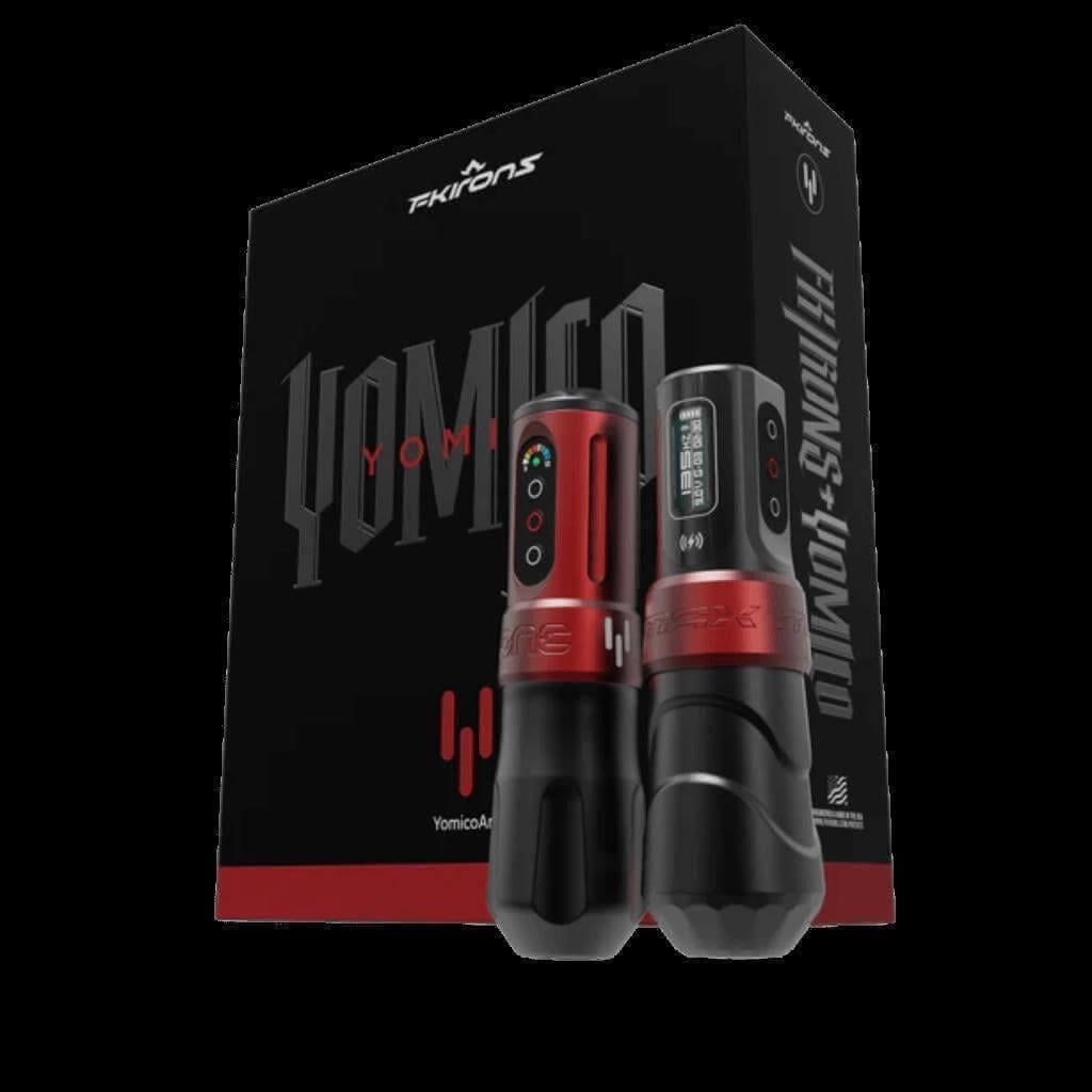 FK Irons Flux Max Yomico Edition kablosuz dövme makinesi ve PowerBolt II bataryalar