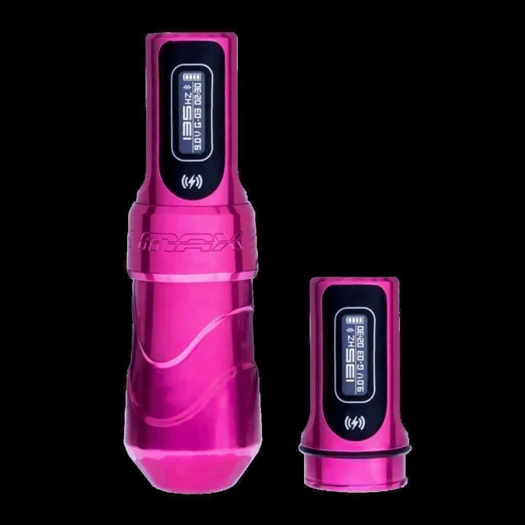 FK Irons Flux Max Bubblegum – 4.5 mm stroke, Bubblegum renk tek bataryalı kablosuz dövme makinesi