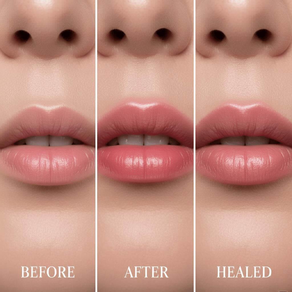 Kalıcı makyaj dudak renklendirme (lip blushing) uygulaması