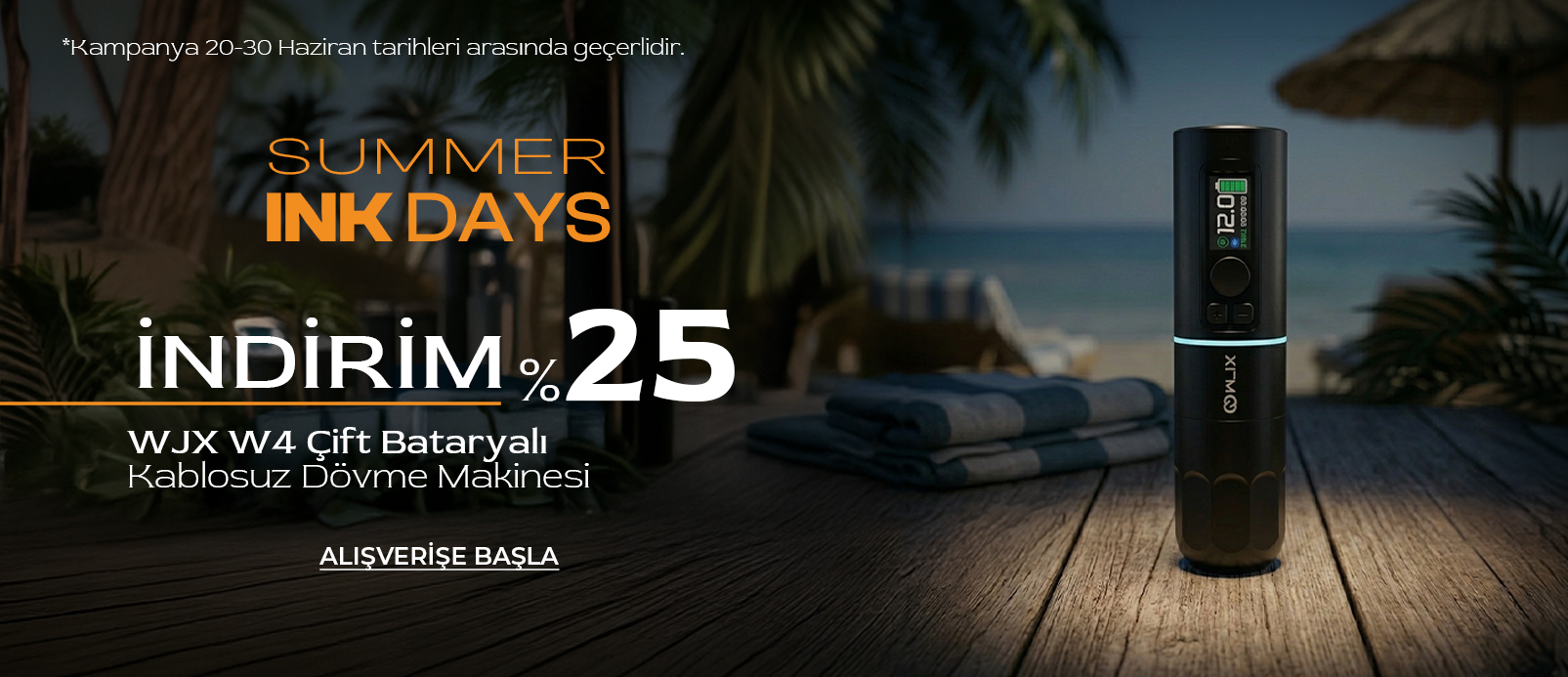 WJX W4 Çift Bataryalı Kablosuz Dövme Makinesi