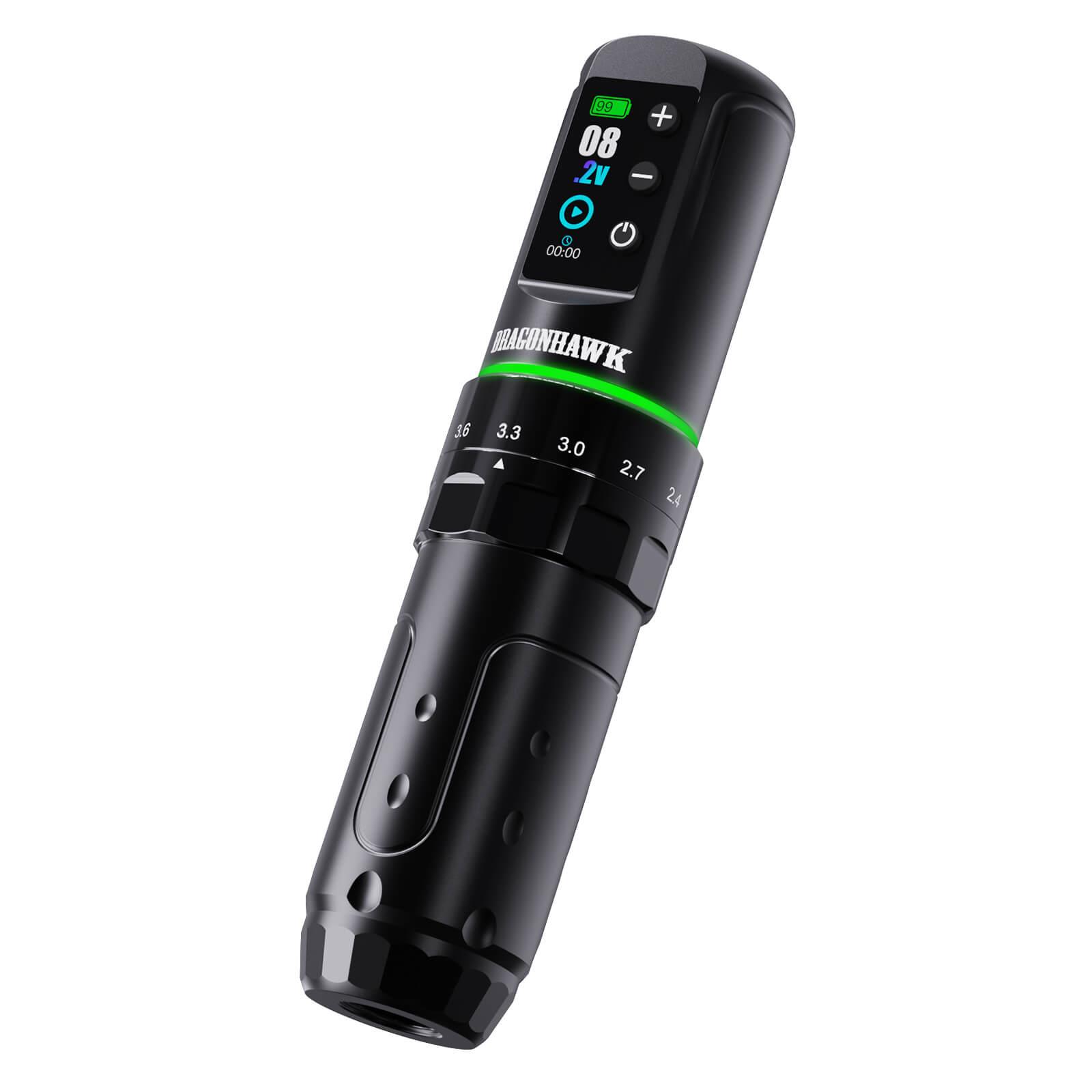 Dragonhawk ワイヤレスマシン Dragonhawk Wireless Tattoo Pen Machine with 7 Stroke Length | L3