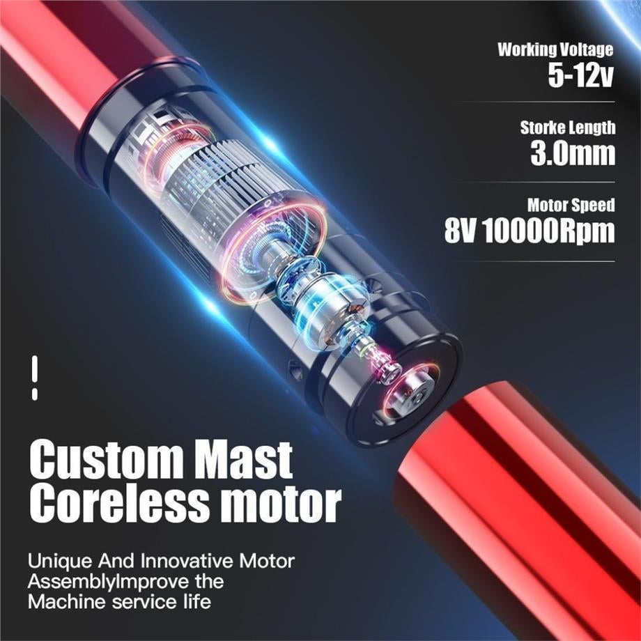 Mast Tour Y22 Kablosuz Kalıcı Makyaj ve Dövme Makinesi – Degrade Pembe
