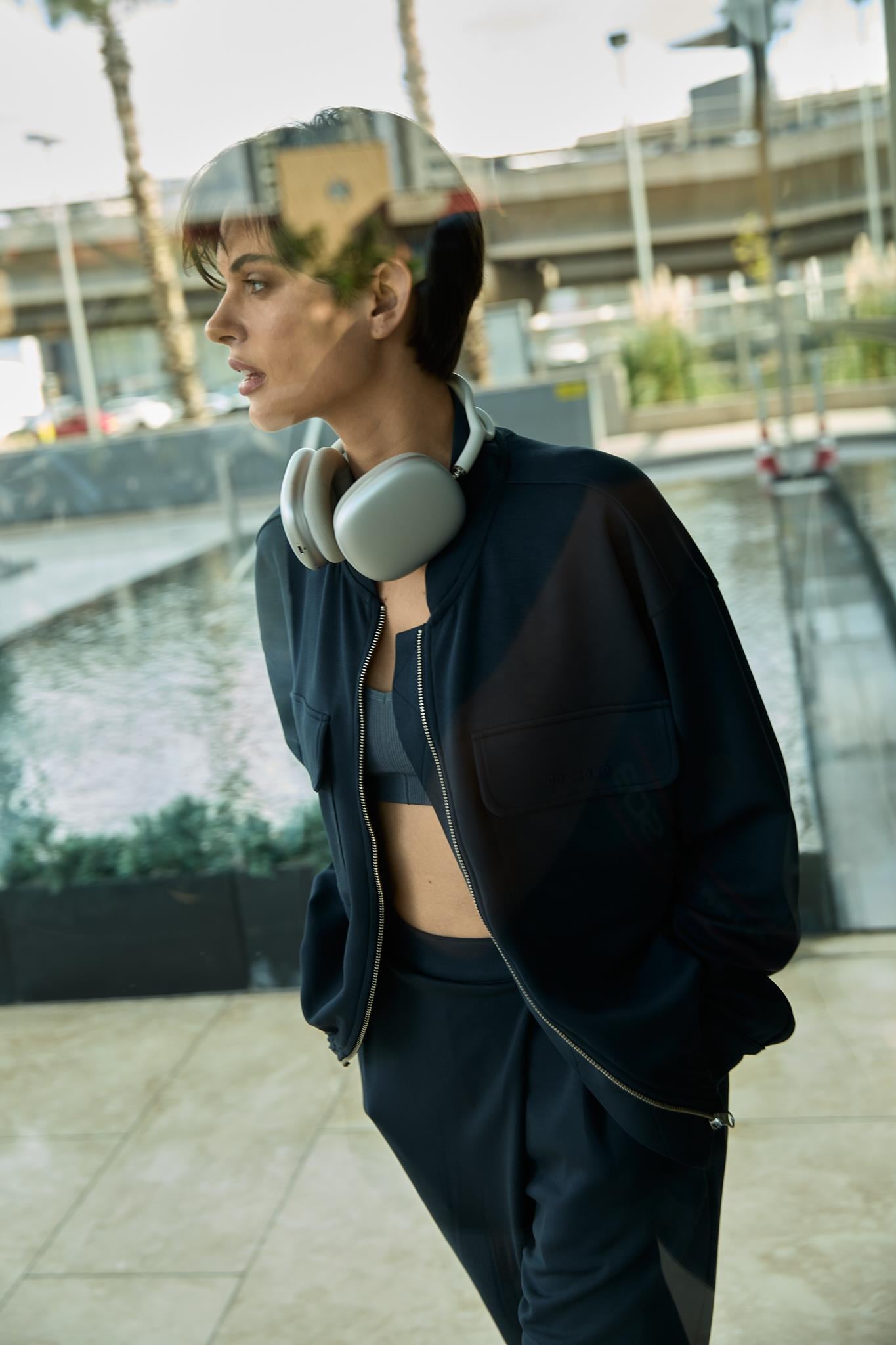 Cupro Bomber Ceket
