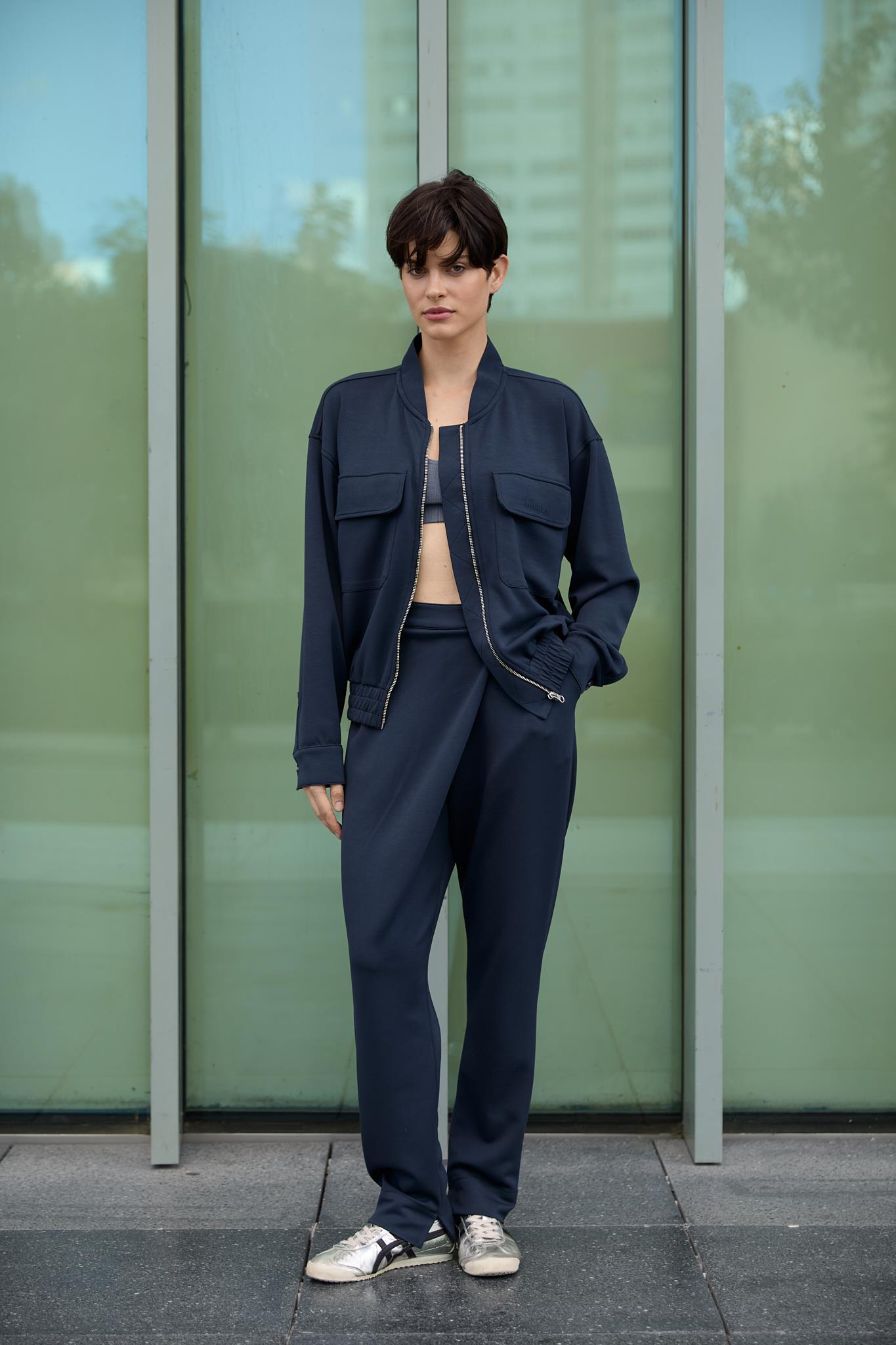 Cupro Bomber Ceket