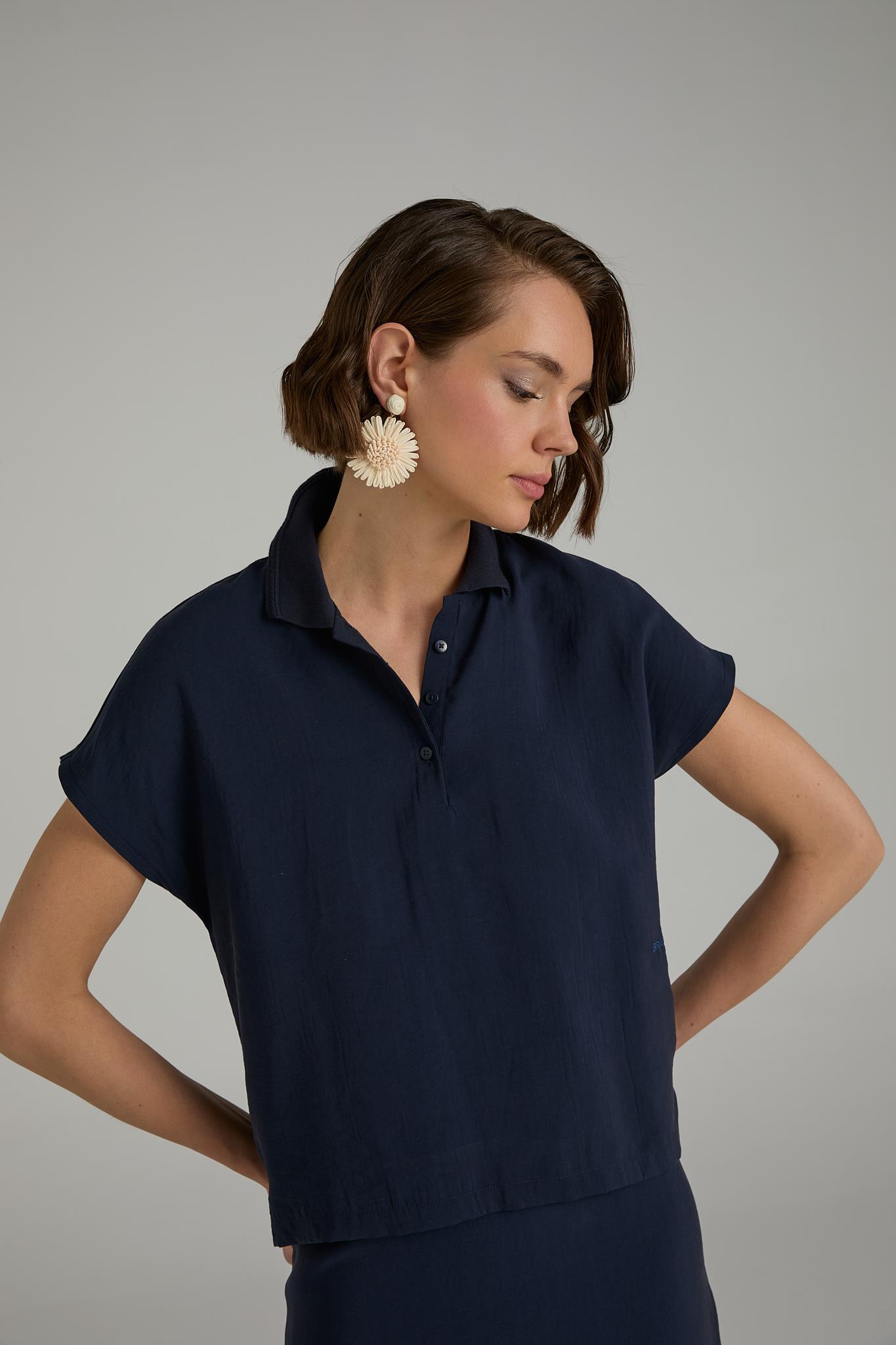 Pamuk Modal Polo T-shirt
