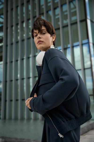 Cupro Bomber Ceket