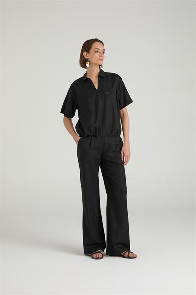Keten Karışımlı Comfort Fit Pantolon