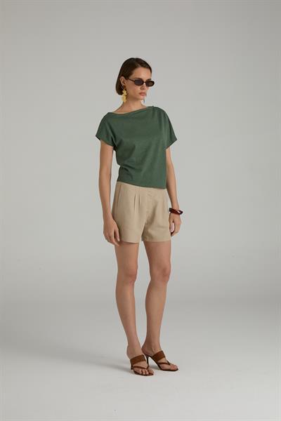 Keten Karışımlı Short