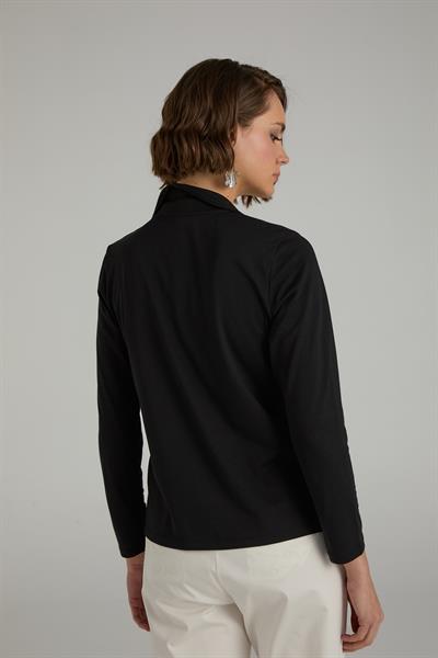 Pamuk Modal Uzun Kollu Polo T-shirt
