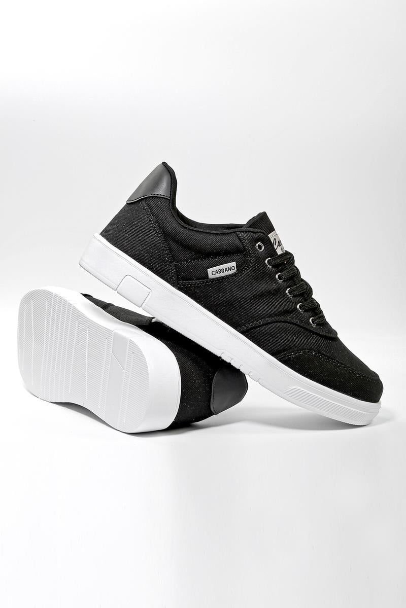 ByTerre 1120 Siyah Keten Erkek Günlük Ayakkabı