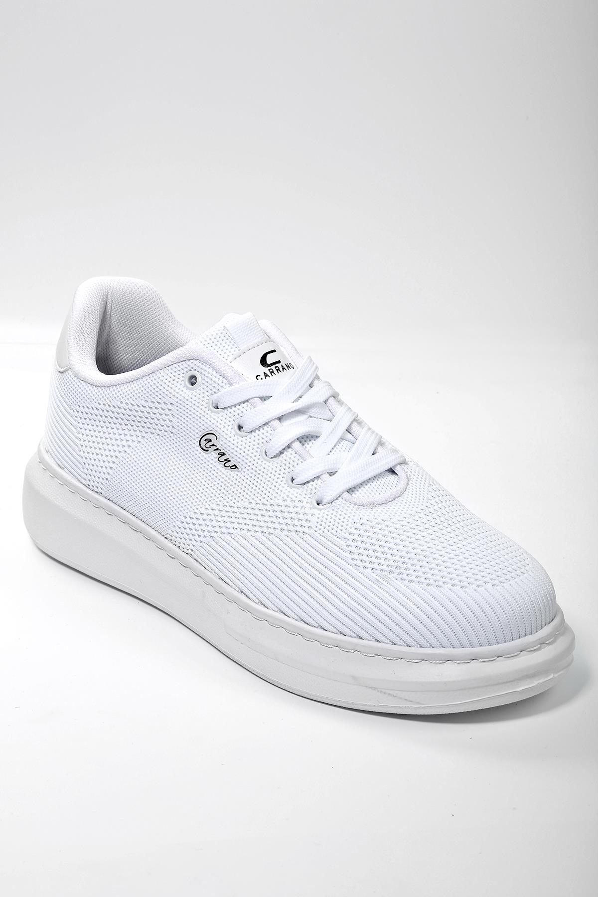 ByTerre 827 Beyaz Triko Erkek Spor Ayakkabı