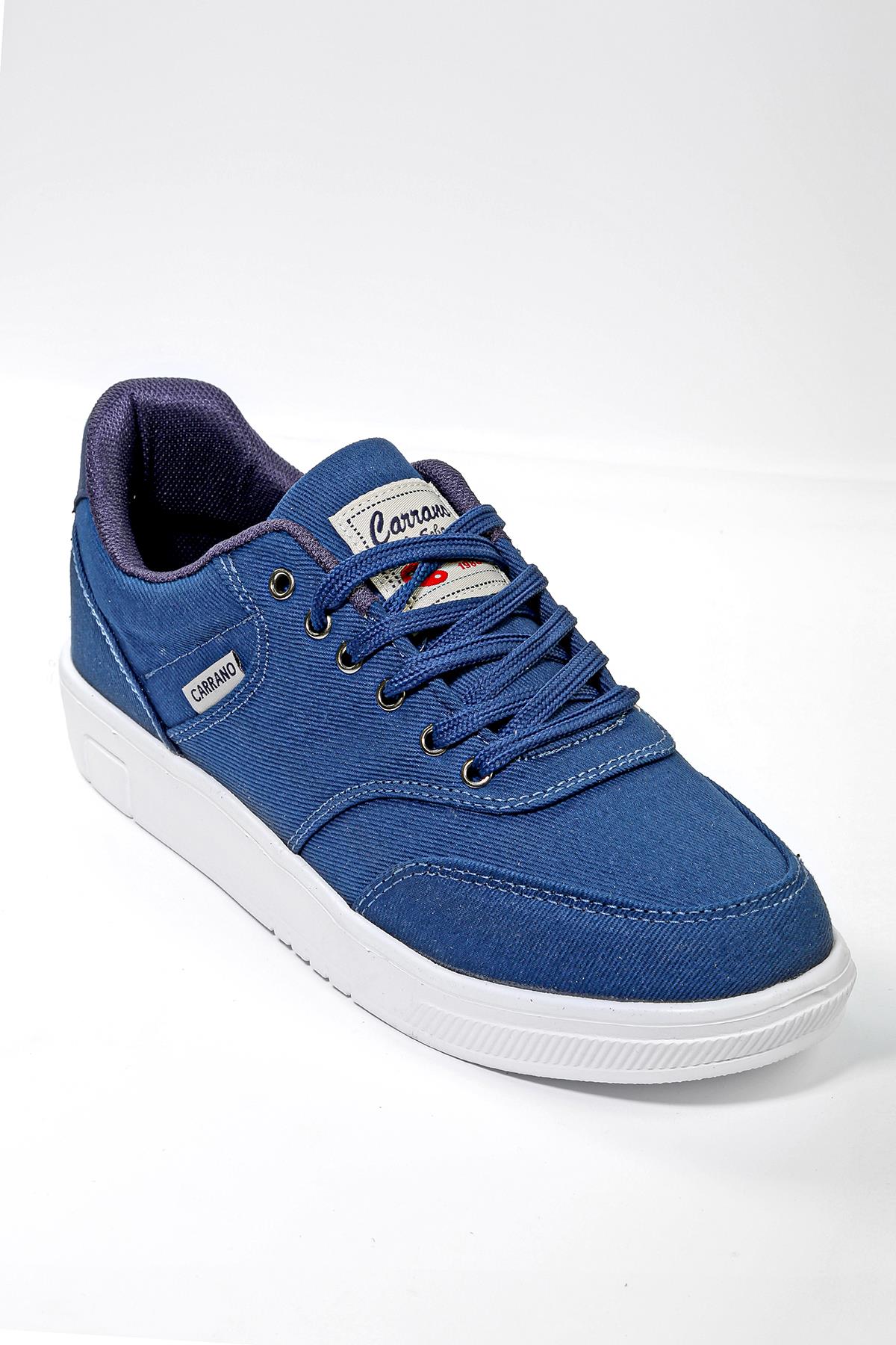 ByTerre 1120 Lacivert Beyaz Keten Erkek Günlük Ayakkabı