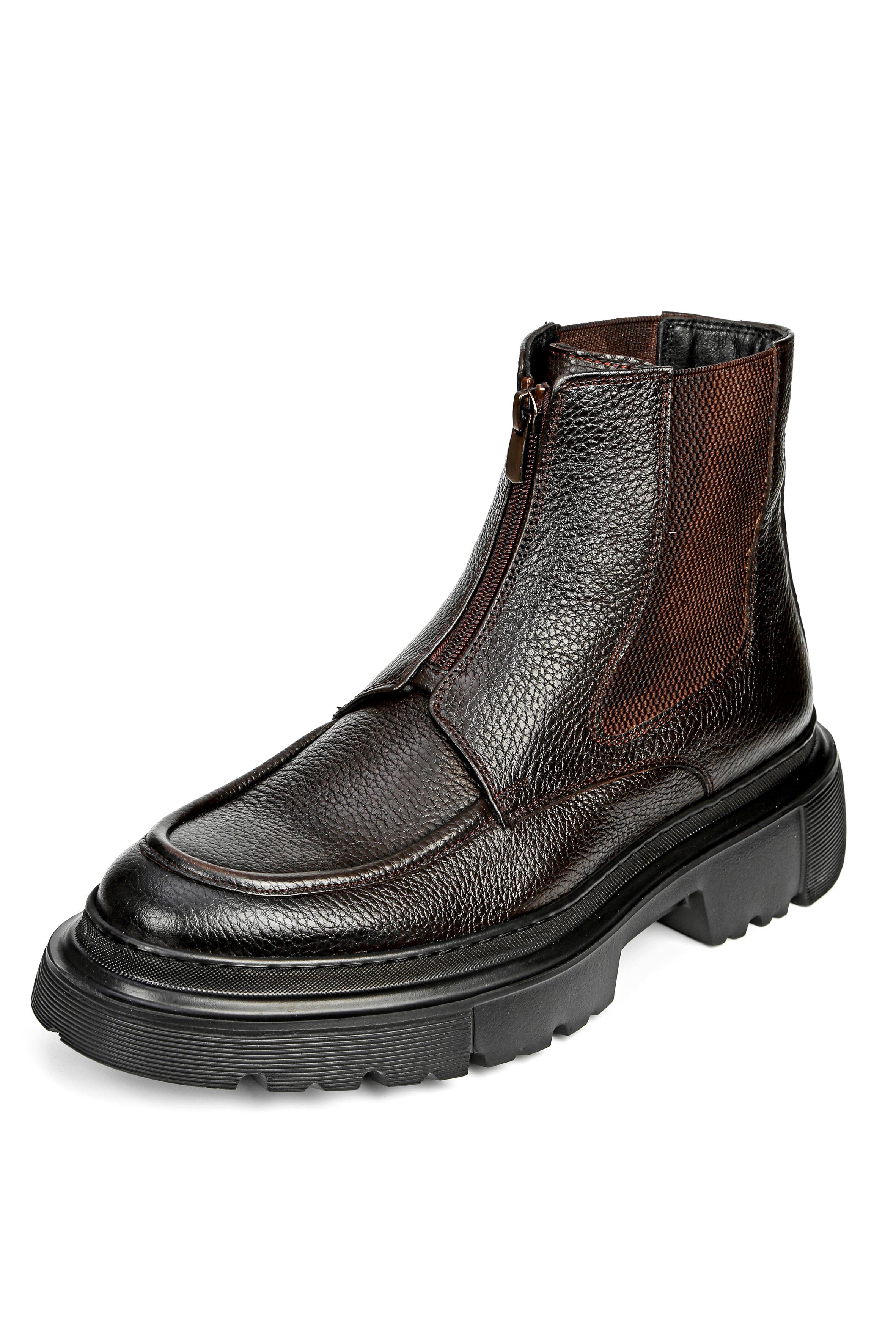 Steriona Hakiki Deri El Yapımı Erkek Kahverengi Bot