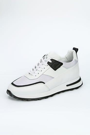 Enrico Hakiki Deri El Yapımı Erkek Beyaz Sneaker Ayakkabı