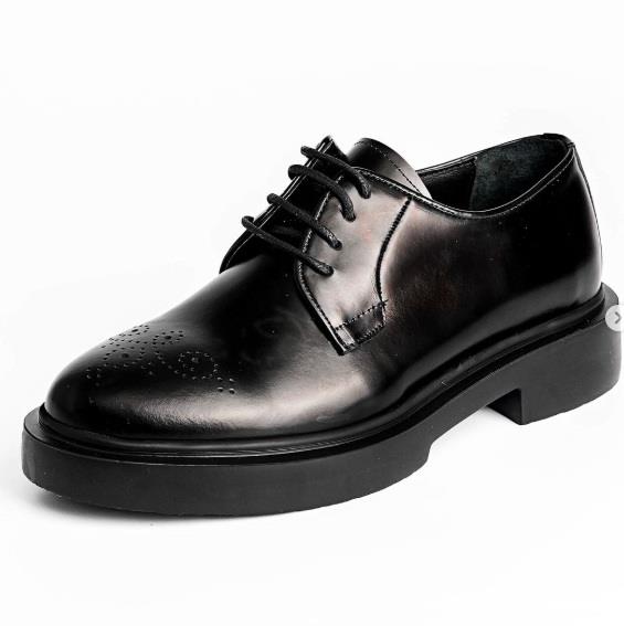 Rossini Siyah Hakiki Deri El Yapımı Erkek Casual Ayakkabı