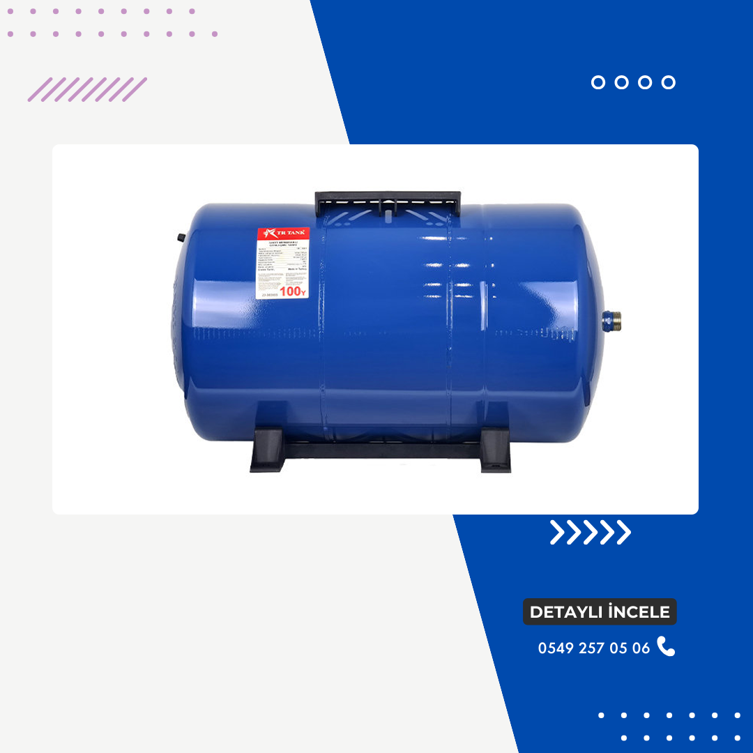 100 LT Yatay Hidrofor Genleşme Tankı (TR - 100Y)