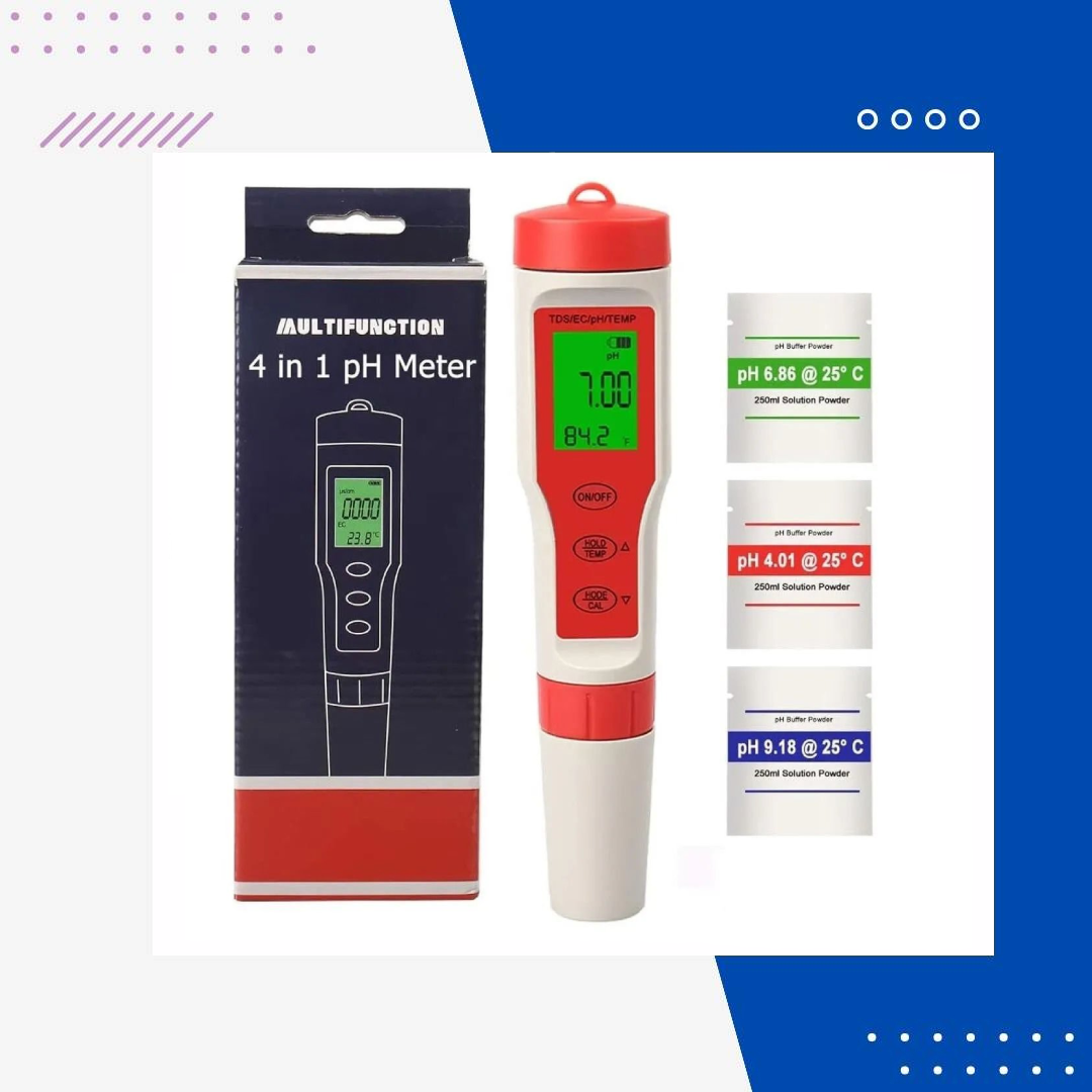 4ü 1 Arada Ph/Ec/TdsMetre/Sıcaklık Ölçüm Cihazı