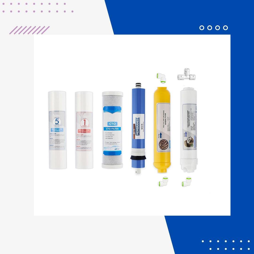 Açık Kasa Su Arıtma Cihazı 6lı Filtre Seti (Çift Sedimentli)