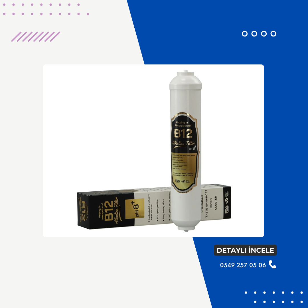 En İyi Alkali Filtre - BB12 Alkali Mineral pH 9