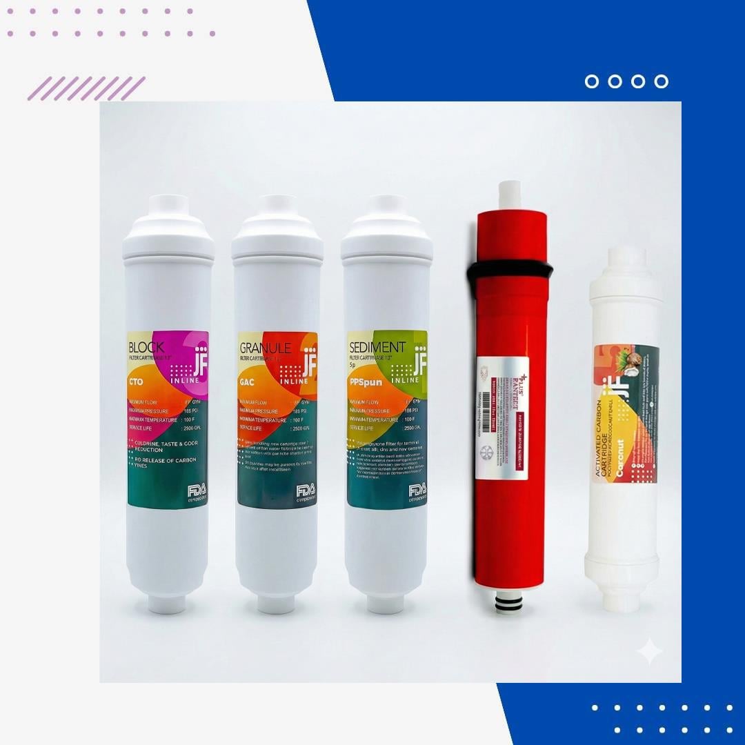 Jammy Filter Çift Karbonlu Pantech Membranlı Yüksek Kireç Filtresi