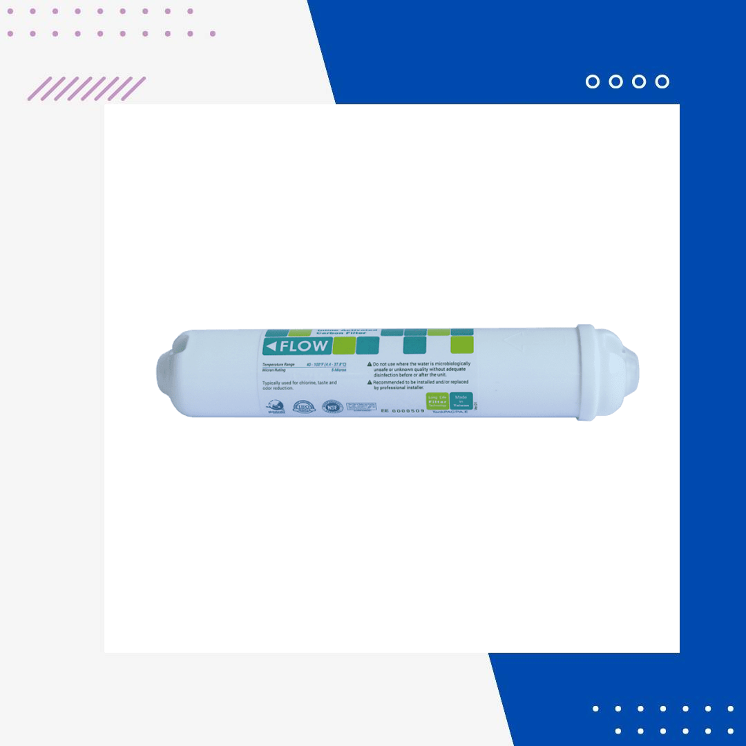 Purefer Çubuklu 10'' Post Karbon Filtre (Tatlandırıcı Filtre) Nsf Sertifikalı