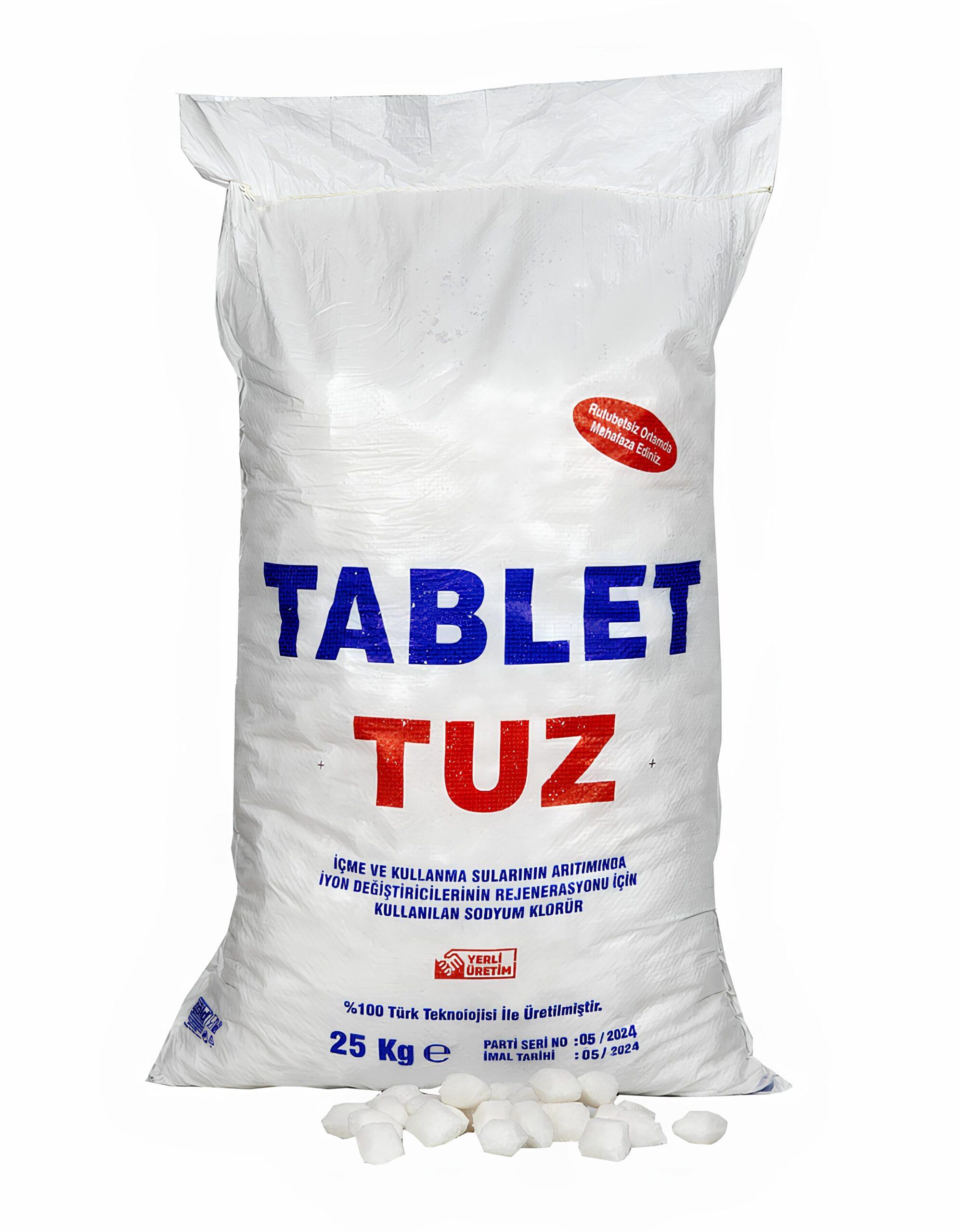 Su Yumuşatma Cihazları İçin Tablet Tuz – 25 Kg Çuval