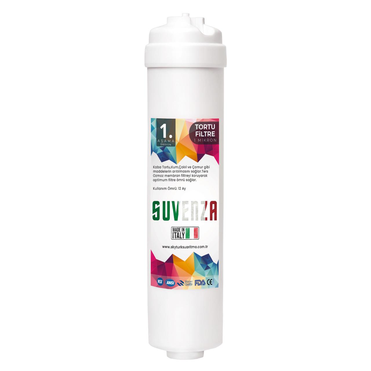 SUVENZA Nsf Onaylı 3'lü Ön Filtre Seti (Coconat Bazlı)