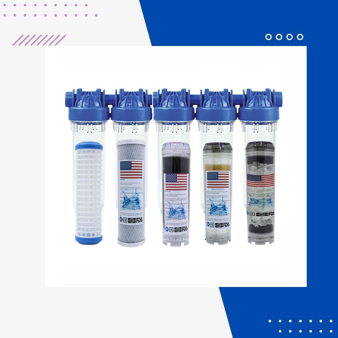 Villa Girişi Su Arıtma Cihazı - Delüx 5li Filtrasyon Sistemi