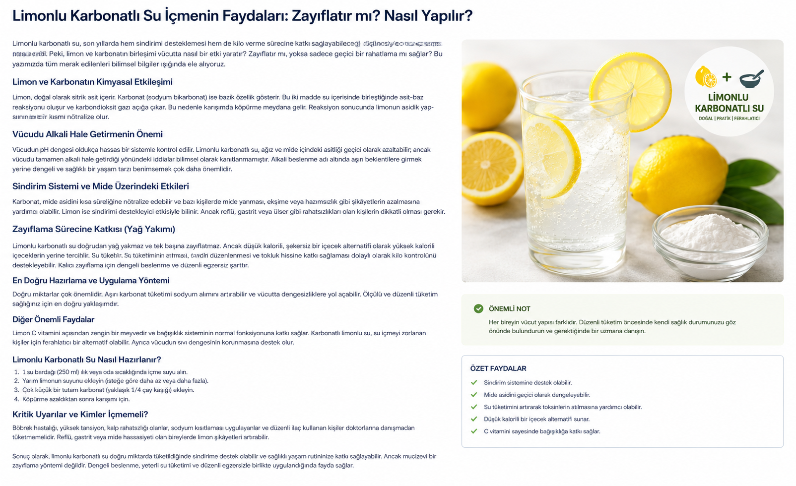 limonlu karbonatlı su,limonlu karbonatlı su faydaları,limonlu karbonatlı su zayıflatır mı,limonlu karbonatlı su nasıl yapılır,limon karbonat karışımı,karbonatlı limonlu su,limonlu su kilo verdirir mi,karbonat yağ yakar mı,limonlu karbonatlı su ne işe yarar,karbonatlı su faydaları