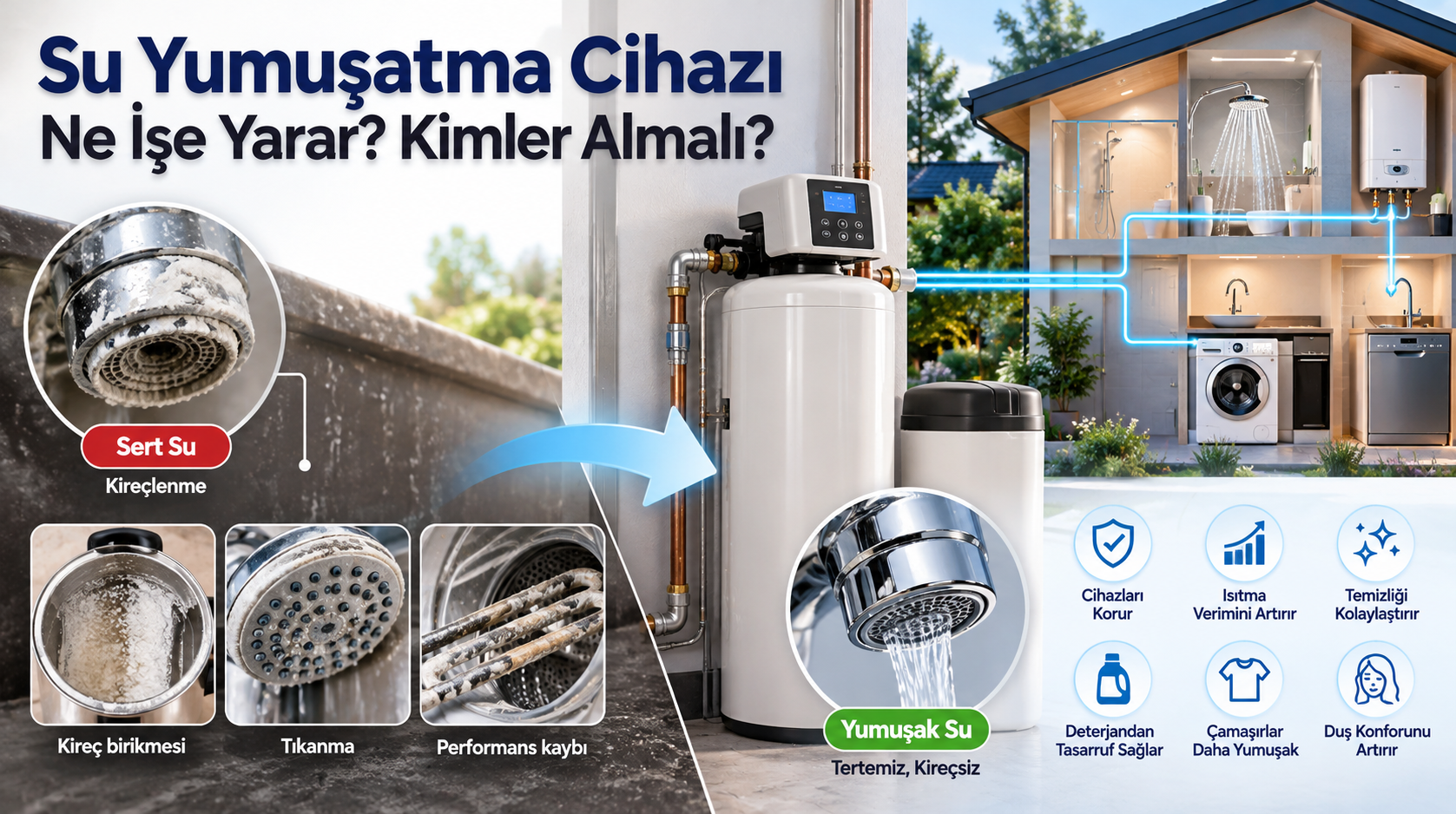 su yumuşatma cihazı,su yumuşatma sistemi,ev tipi su yumuşatma cihazı,reçineli su yumuşatma,sert su,kireç önleyici,su yumuşatma cihazı ne işe yarar